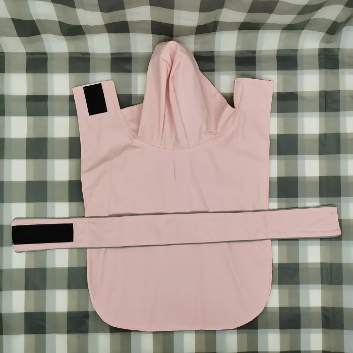 
Pet Dog Wear Reflective Adjustable Drawstring Hood Waterproof Pink Dog Clothes Raincoat Pet Apparel & Accessories Hoodies Animal 