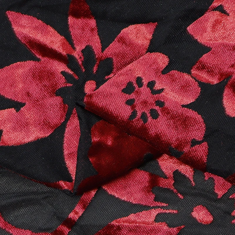 Fashion high quality fabric beautiful and graceful comfortable texture knitted burnt velvet fabrics for clothing