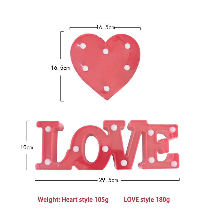 Creative LED Neon Light Sign LOVE HEART Wedding Party Decoration Neon Lamp Valentines Day Anniversary Home Decor Night Lamp