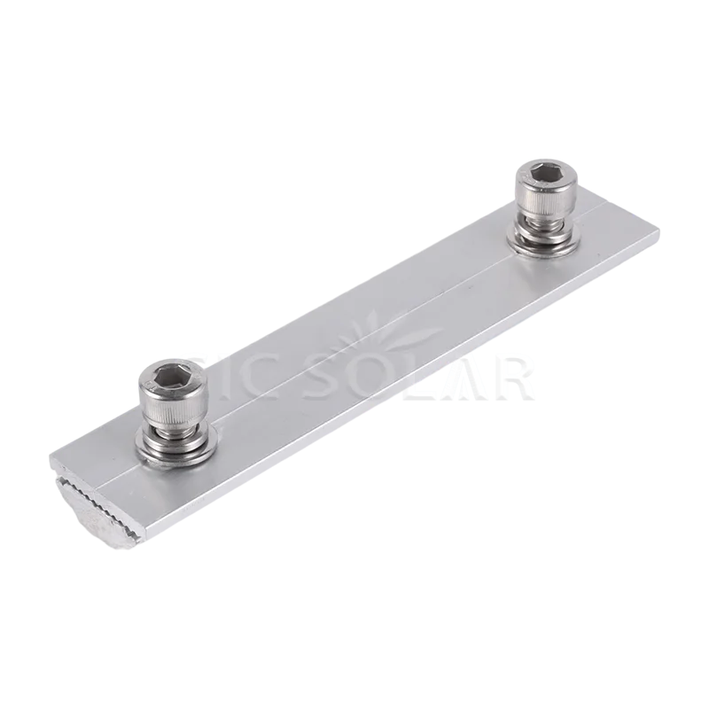 Aluminum Solar Rail Connector For Solar Panel Mounting solar roof mounting system Rail Splice