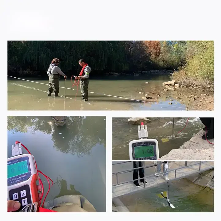 Portable Digital display River Flow Meter Water Velocity Measurement Instrument with OEM and ODM Support