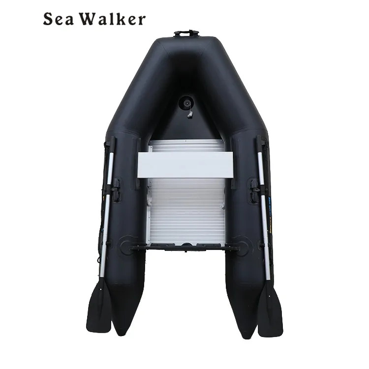 Seawalker CE 4 M Inflatable Fishing Boat  PVC Material Raft With Aluminium Floor Rubber Boat Rowing Boat For Summer Sport