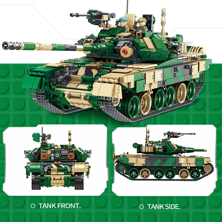 Panlos 632005 1773 шт. техника русский T90 главный боевой танк военный конструкторных блоков Детские кубики для детей