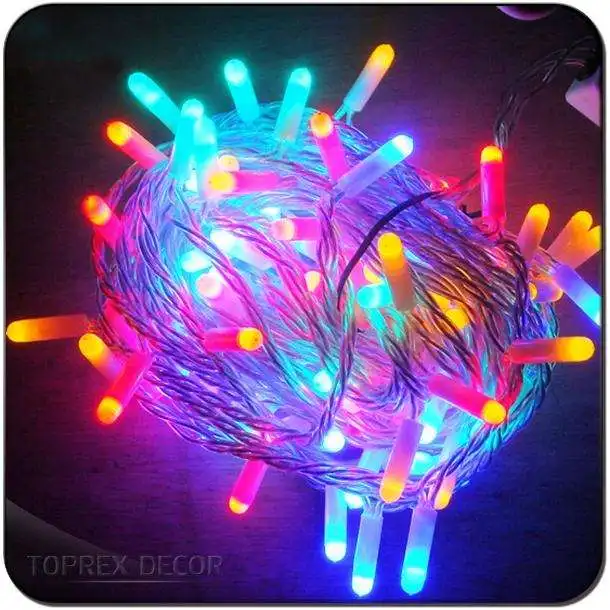 New Waterproof Ip65 Outdoor 110V 220V Rice Strings 10M 100Leds Xmas String Light Home Diwali Decoration Diya Lights For Party