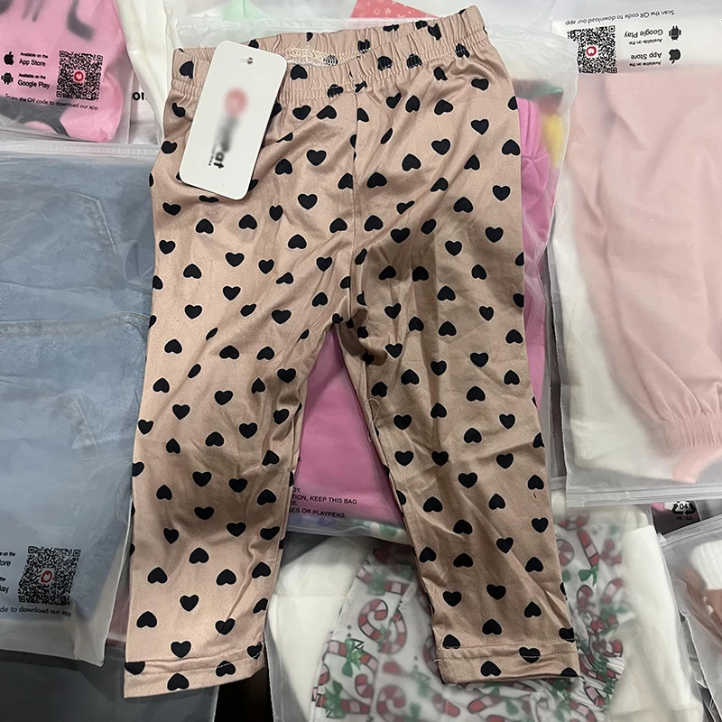 Original Surplus Overruns Leftover Branded Baby Garment Stock Single Piece Baby Wears Kids Cotton Clothes