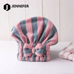 Factory Sale Fashion High Quality Customize Soft Shower Spa head wrap hair drying hat Microfiber dry hair towel