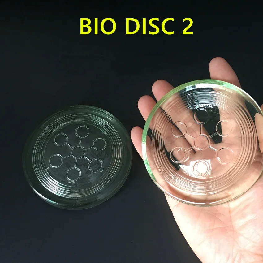 Cheap price 2200ions  quantum saclar bio glass disc 2 alpha spin disc energy bio with gift box . OEM logo .