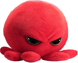 2297 Large Adorable Super Soft Plush Stuffed Animal Toy 12 Inch Red Octopus With Glitter Eyes Kids Adults Gift Plush Octopus Toy