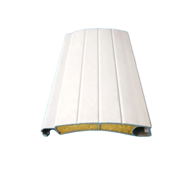 Anodized silver white 45mm roller shutter slat aluminum extrusion profile rolling shutter for doors and windows