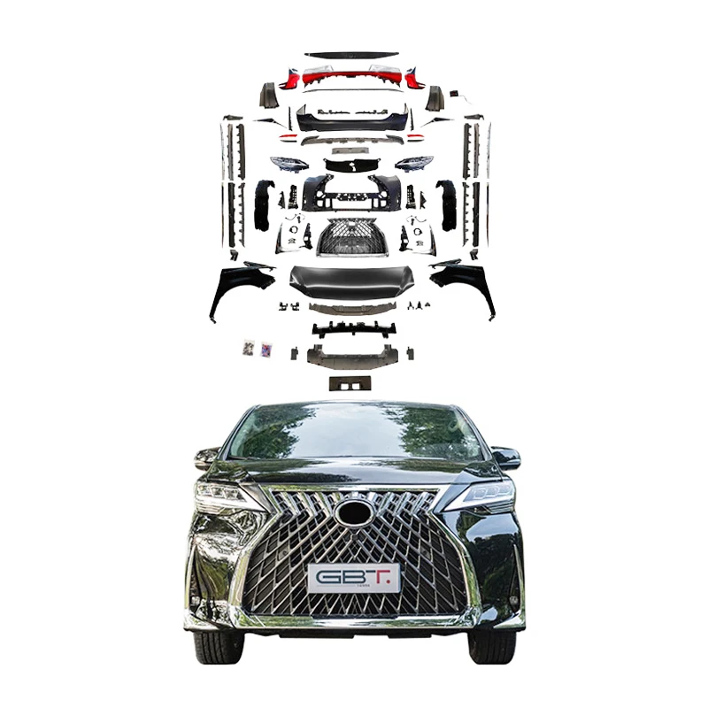 Комплект обновления GBT для Toyota vellfire 20 facelift alphard and vellfire facelift lm300, модель корпуса vellfire