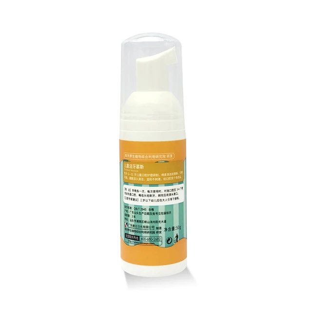  50g Foam Toothpaste Private Label Liquid Orange Cheap Price