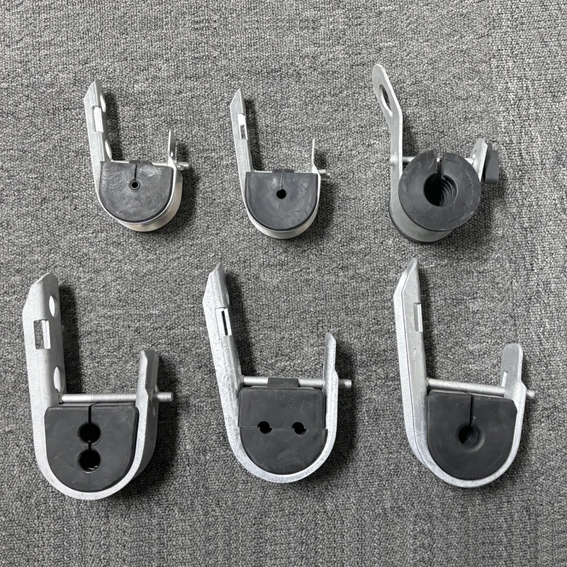 J Hook Pole Bracket Suspension Clamp for Adss Aerial Fiber Optic Cable Accessories