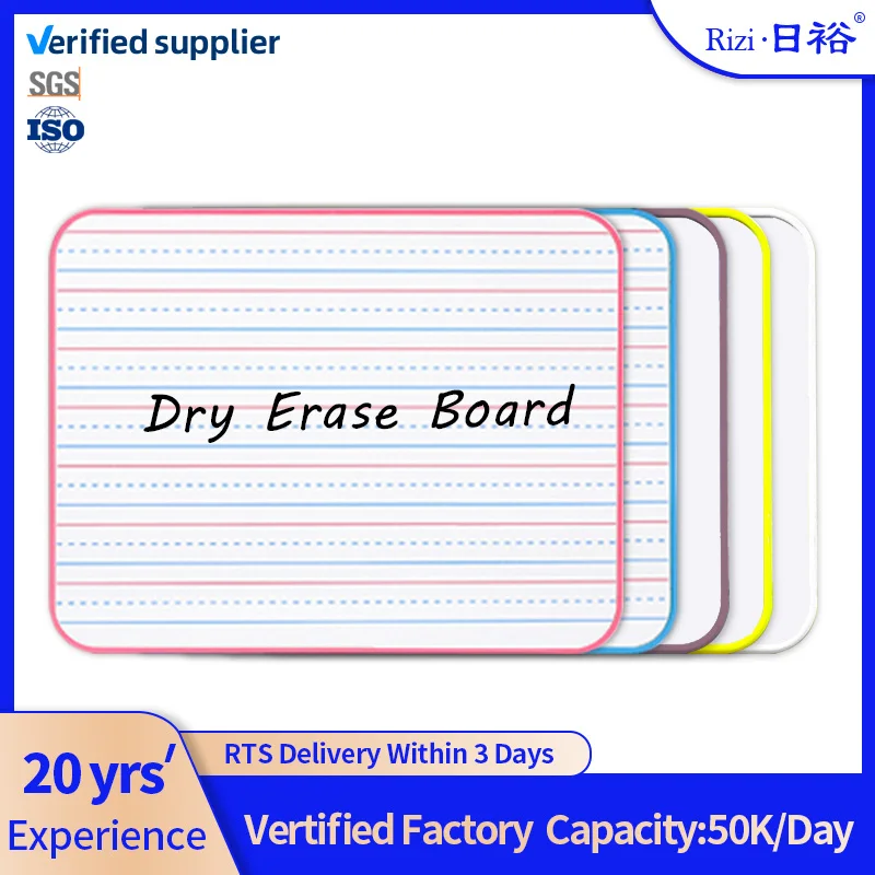 3101Amazon hot sale customized whiteboard four line three Plastic Frame dry erase lapboard