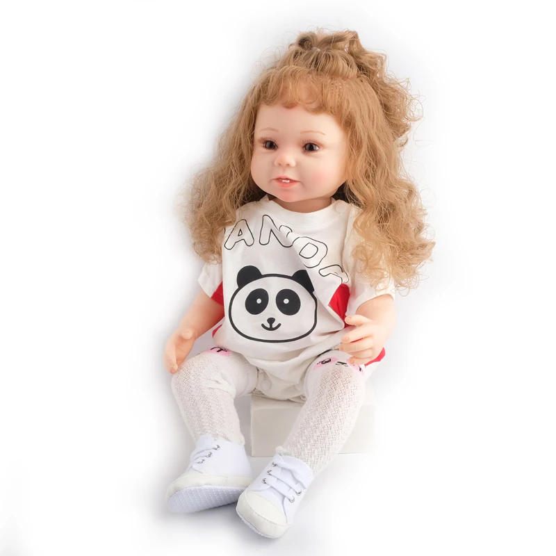 55cm girls toys full body silicone doll big size cheap for sale