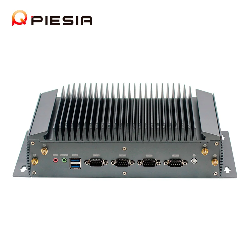 Intel 12th Gen Core i3 i5 i7 i9 3 LAN 4COM Embedded Fanless Mini PC DDR4 5G X86 Linux Industrial Computer Case for Base Station