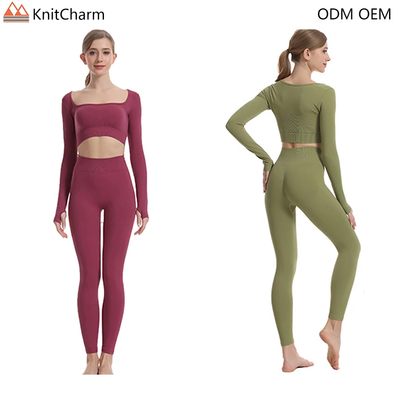 Seamless Outdoor Sports Yoga Suit Advanced Feeling Naked Feeling No Trace Yoga Suit Women Gym Fitness Yoga Sets