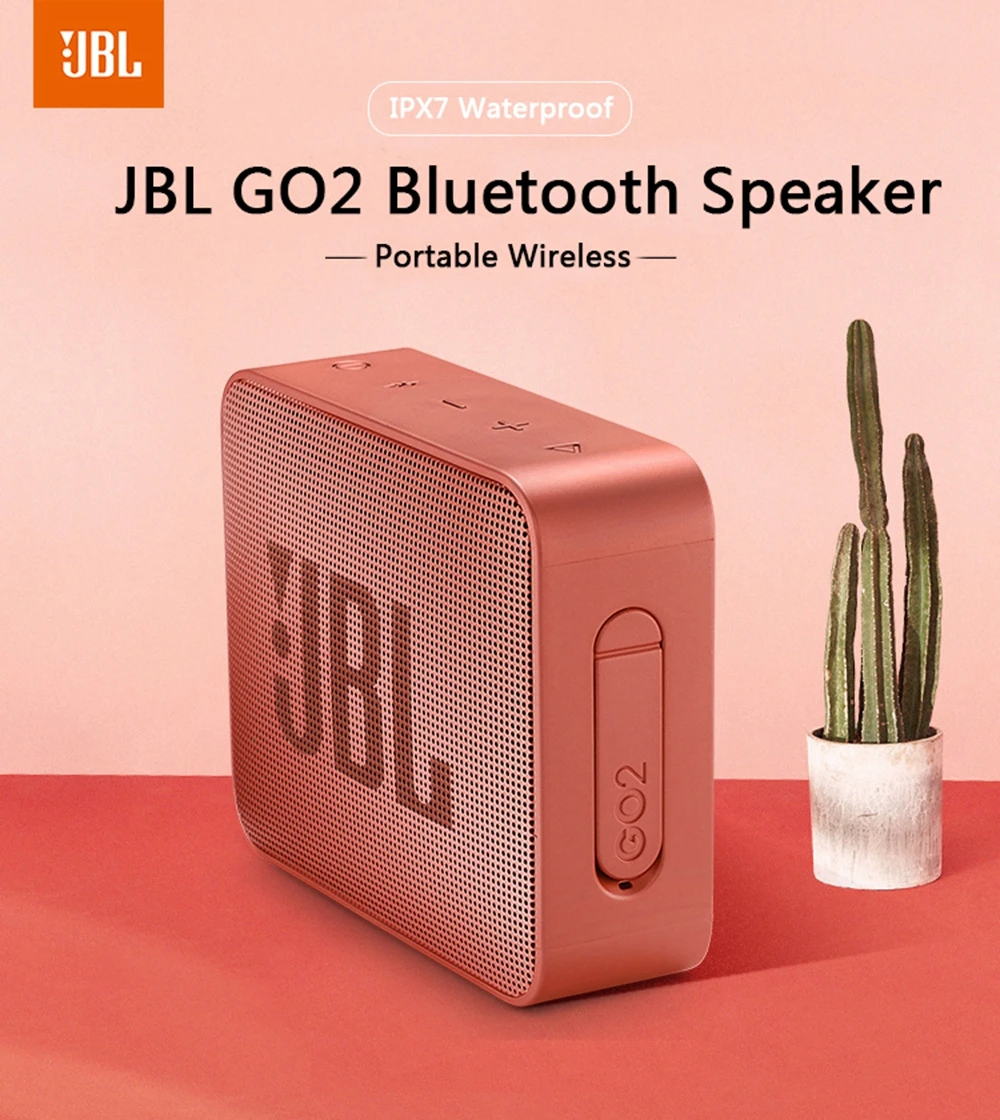  Водонепроницаемая портативная мини-Колонка J.BL GO2 IPX7 Спортивная Беспроводная стерео-колонка с Bluetooth и перезаряжаемой батареей