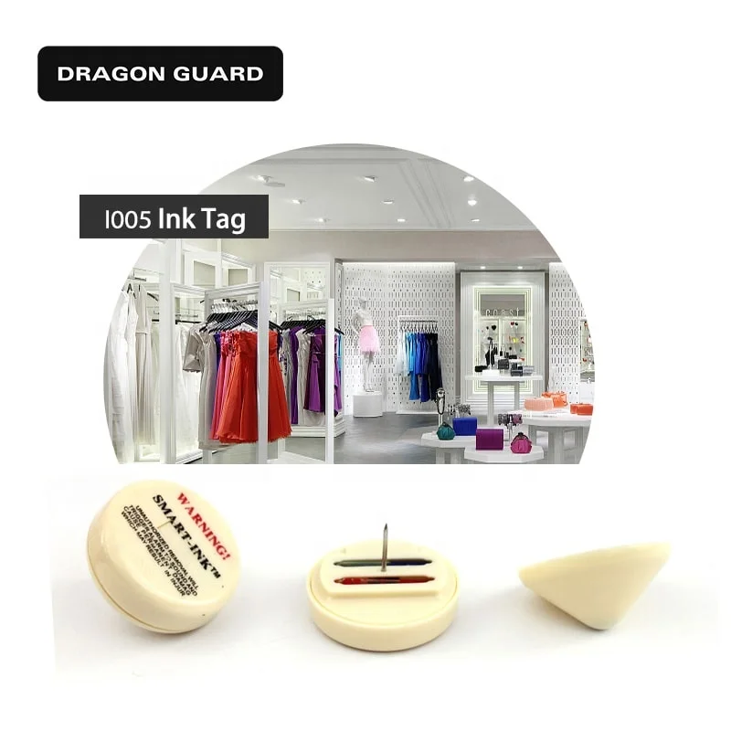 DRAGON GUARD Manufacturer Wholesale I005 Retail Security EAS Anti Theft Ink Hard Tag for Clothing