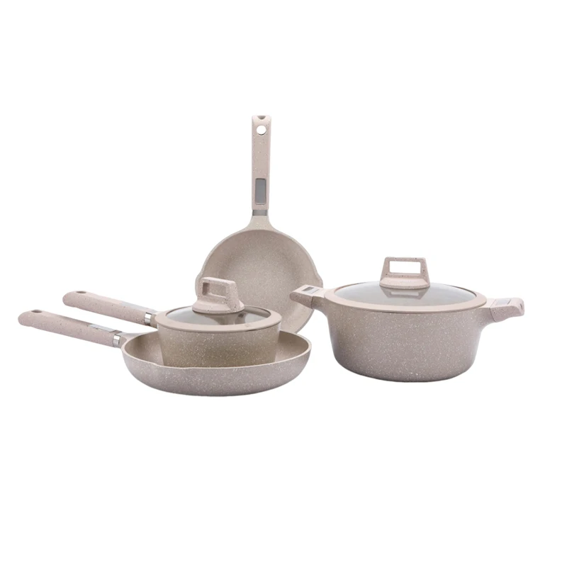 Hot sale induction granite Aluminum Non Stick Frying Pan Aluminum Outdoor Frying Pan 20/24/28cm