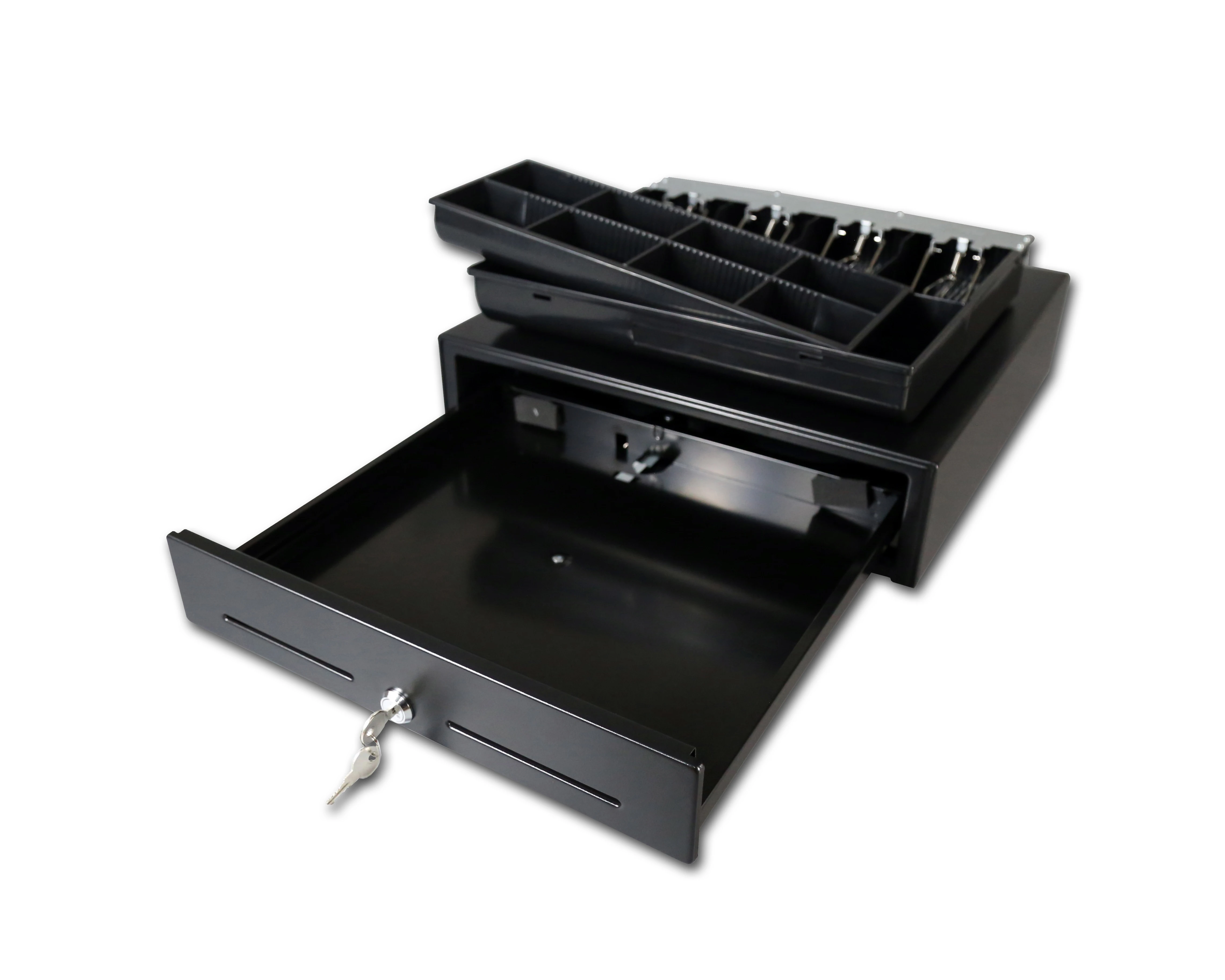 High Quality Heavy Duty Rj11/Rj12 Black Cash Register Pos Drawer With 80 Thermal Receipter Printer & Barcode Scanner