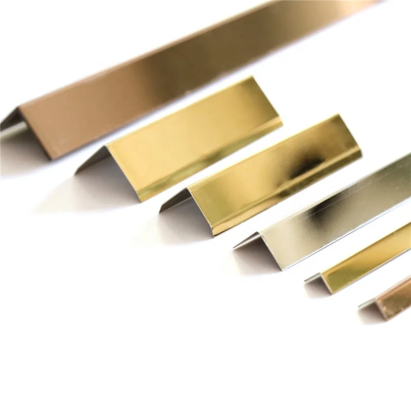 gold mirror 1mm thick decorative stainless steel strip for wall