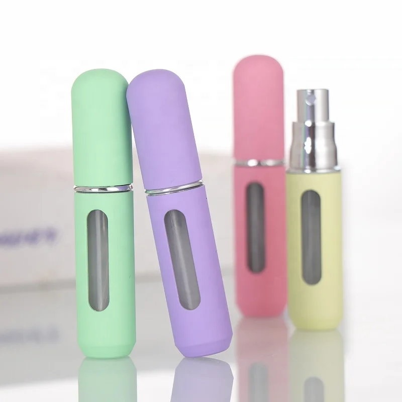 Perfume Refill Bottle Candy Color 5ml Refill Bottle Liquid Sub-Bottling Fine Mist Spray Mini Containers Atomizer Travel Portable