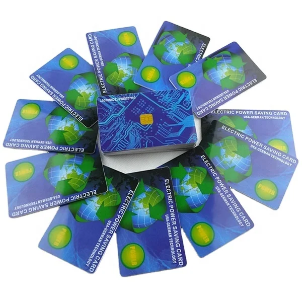 Industrial power saving Card (85 mm x 54mm) for 200A or its multiple, 6000-8000 negative ions