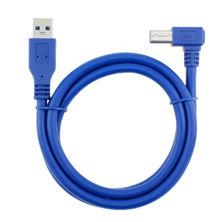 Высокоскоростной 5 Гбит/с 90 градусов правый угол USB 3 0 мужчина к B Тип принтера кабель для Epson