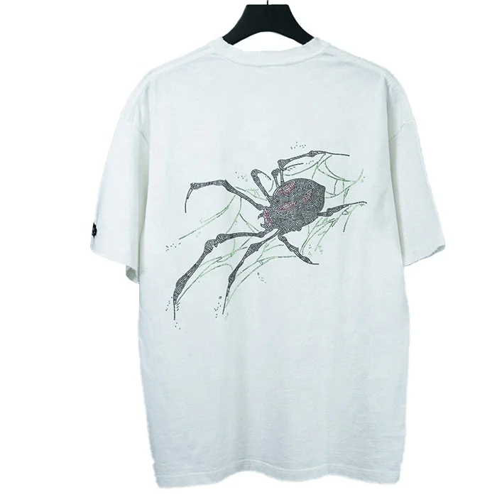 BILLIONS Custom rhinestone heat transfers for t-shirts 100% cotton rhinestone t shirt