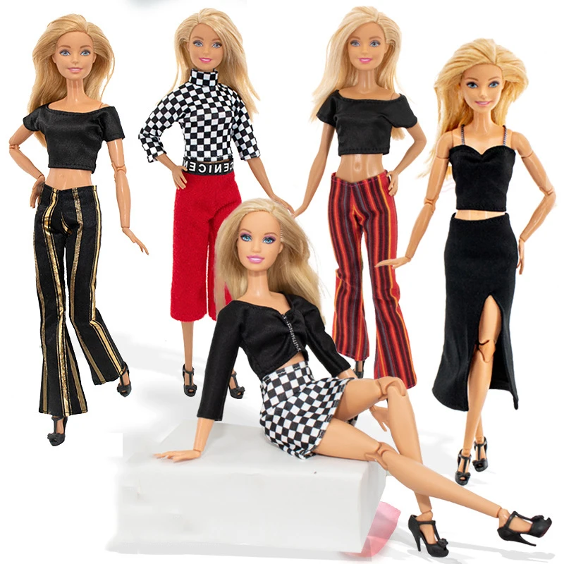 New Product Fashion Doll Clothes 30cm Doll Suit Casual Top Skirt Trousers Pants Outfits Set Doll Accessories Ropa De Muneca