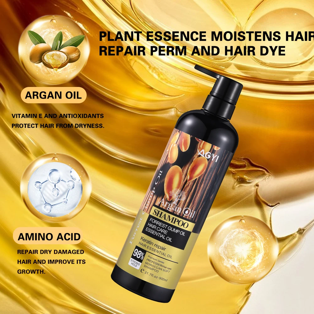 Hair Growth Shampoo Luxury Hair Care Set Products Organic  Protein Sulfate Free Argan Oil Keratin Mask And Conditioner