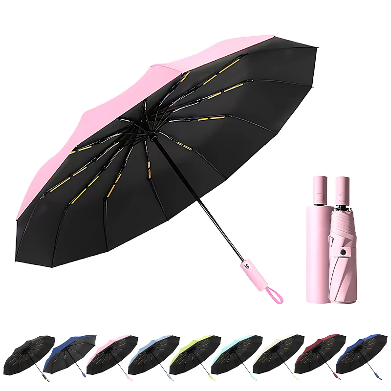 wholesale Promotion cheap price custom logo print 3 folding umbrella manual open sunshade umbrella
