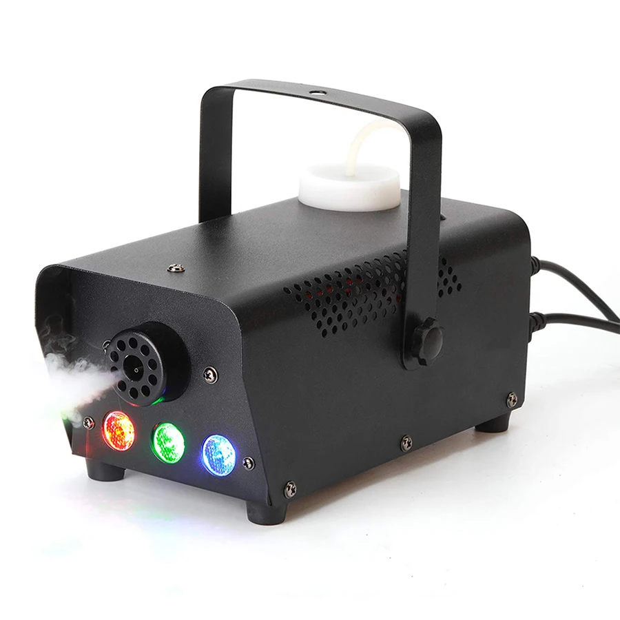 VALAVA 500W LED Professional Mini Smoke Machine 500W Fog Machine With RGB Light for Stage Party Bar Wedding Disco DJ
