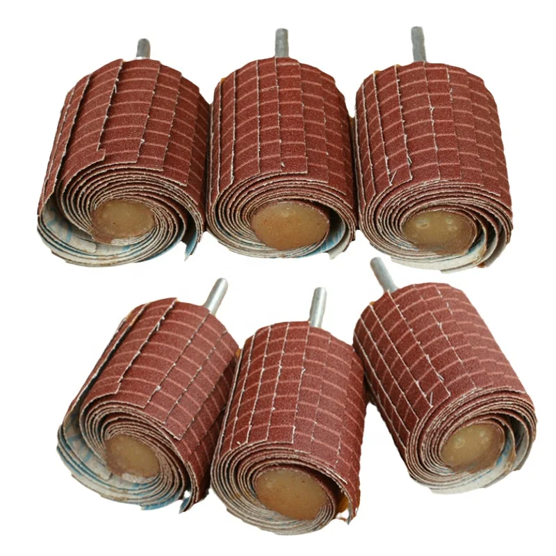 Abrasive cloth with handle wheel Abrasive paper wheel Wood polishing wheel Inner wall grinding and rust removal