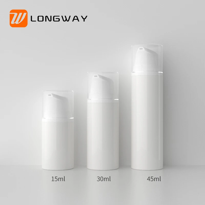 Empty Plastic Foam Lotion Pump Bottle 15/30/45ml Cosmetic Facial Skin Care Airless Bottle with Lotion Pump