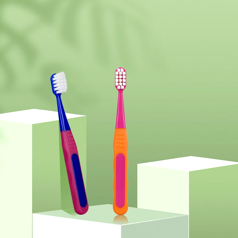 Customizable Kids Toothbrush with Comfortable Soft Rubber Handle Factory Direct Extra Soft Bristle for Children