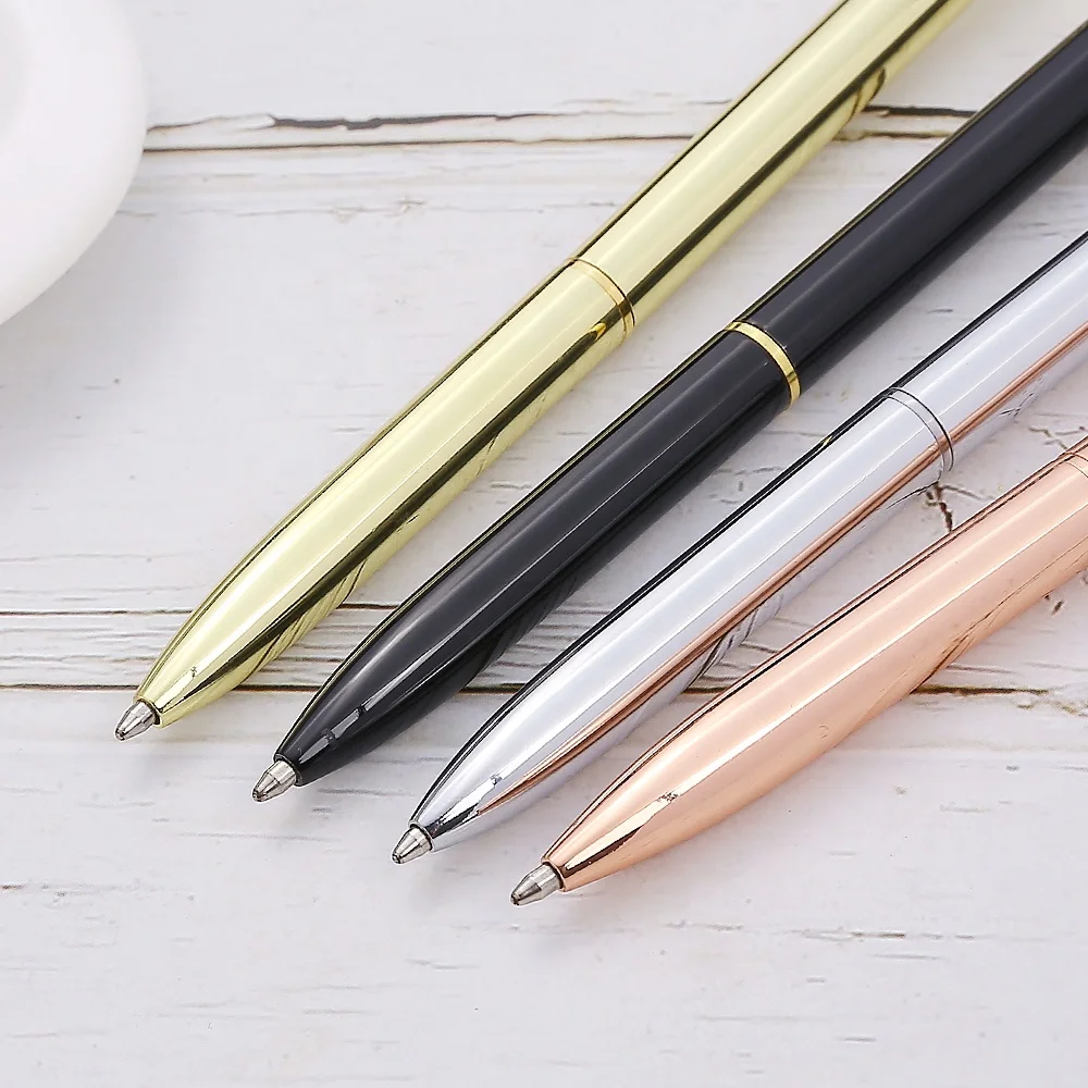 Hot Selling Pens Custom Logo Rhinestones Crystal Metal Ball Pen Office School Advertising Crown Pen  With Crown On Top