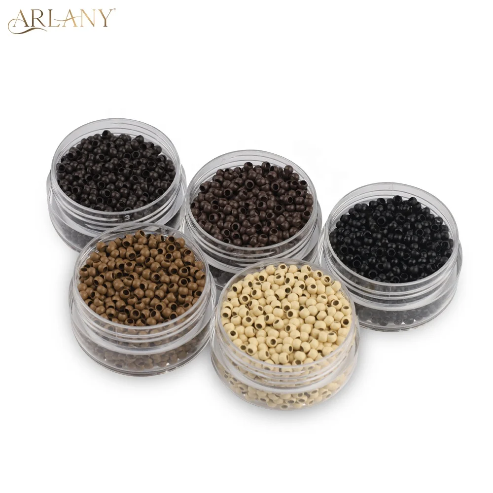 ARLANY Non-silicone Nano Ring Beads Copper Nano Beads Tubes Links for I-tip Feather Nano Tip Hair Extensions
