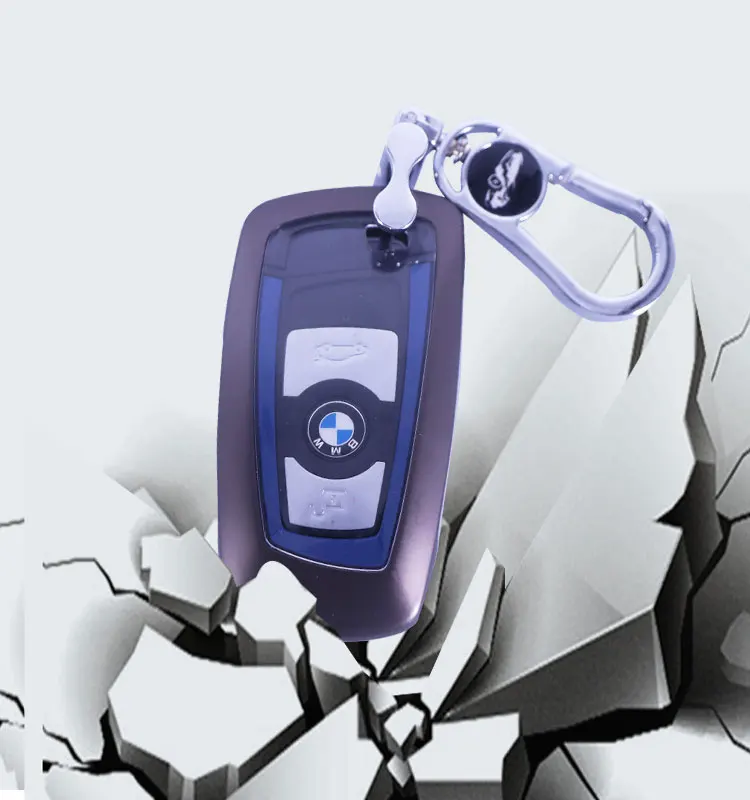 Colorful 2 Buttons Flip Remote Key COMBO Case Shell for BMW car