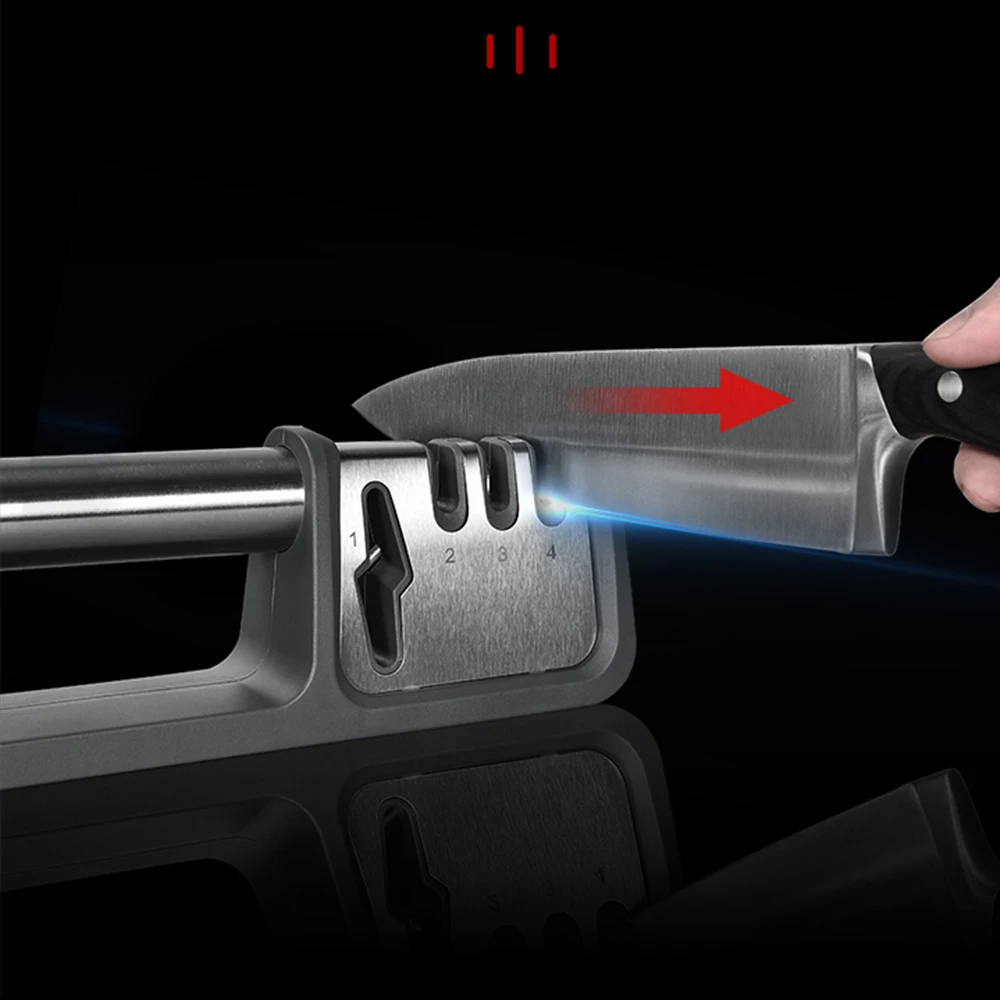 Top Seller Kitchen Knife Scissor Sharpener Knife Sharpeners 4 Stage Kitchen Knife Sharpening Machine