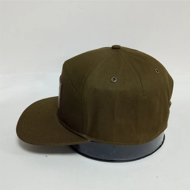 Factory leather patch sport golf caps custom logo men blank cotton Gorros dad hats 7 panel snapback caps