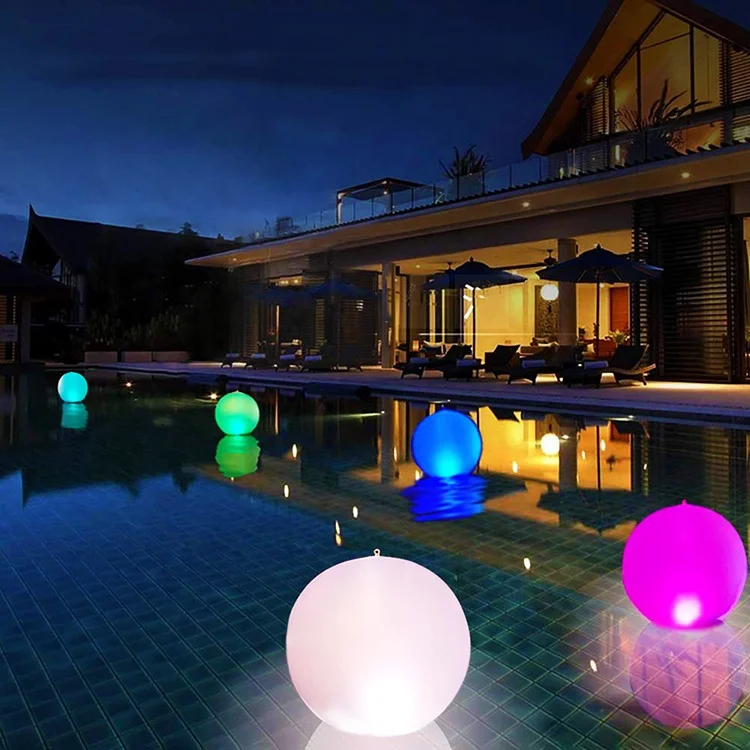 Battery Powered IP65 Waterproof UV 8 LED Globes Pool Lights