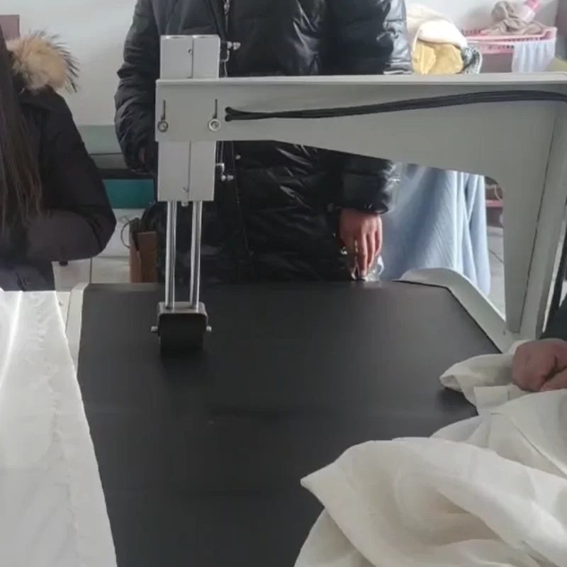 Industrial belt style sewing machine six synchronous textile fabric edging machine