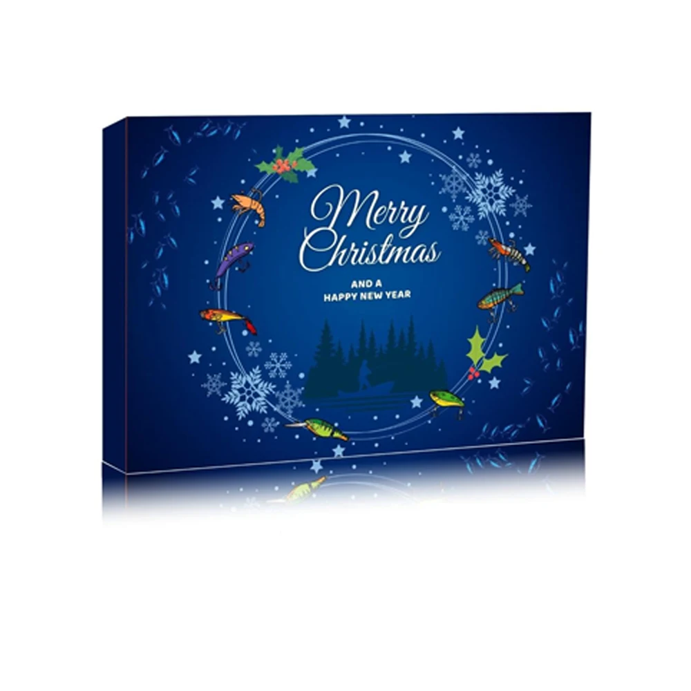 Рождественская распродажа, 2025 Подарочная коробка, косметика, Адвент-календарь, картонная коробка, всплывающий Адвент-календарь, косметическая упаковка, жесткие коробки CMYK