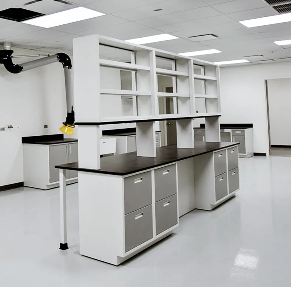 LAB028 Lab Tables with Chemical Resistance Counter Top Custom High Quality Furniture for Laboratory