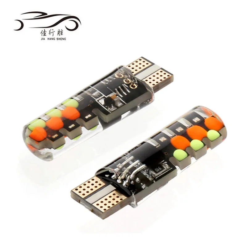 New Arrival T10 RGB 5050 6SMD Silicone With Remote Controller Dome Clearance Width Interior Light 12V