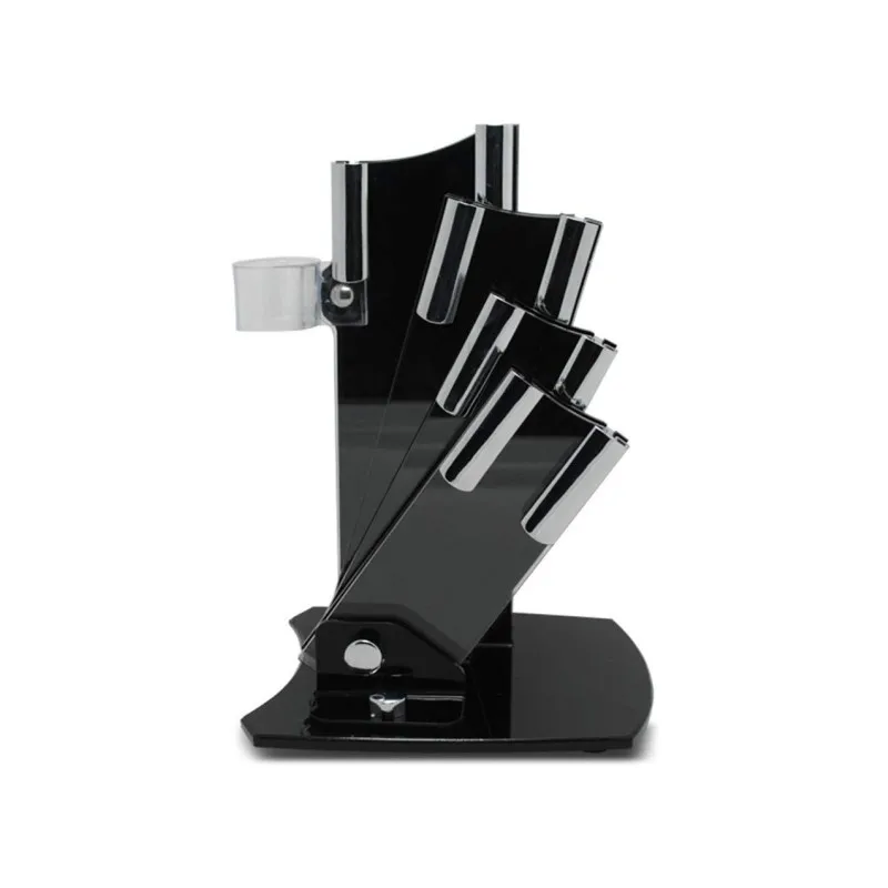Amazon Hot  Kitchen Foldable  Knife Holder Acrylic Knife Block For 3' 4' 5' 6' Inch Knives