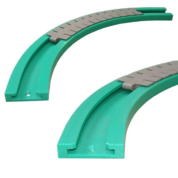 
Machining plastic guide rail for packing machine 