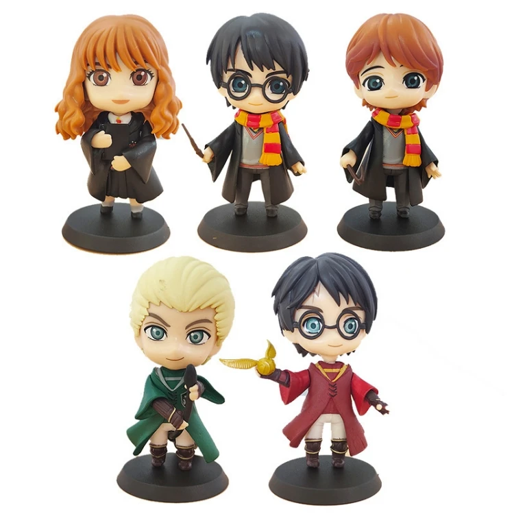 Hot Sale Q Version 6pcs/set Harry Action Potter Figure Anime Decoration Model