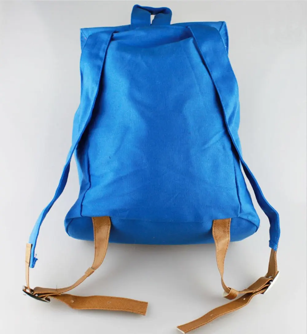 Unisex Anime Cosplay Tony Chopper Blue Canvas School Backpack One Piece Shoulder Bag